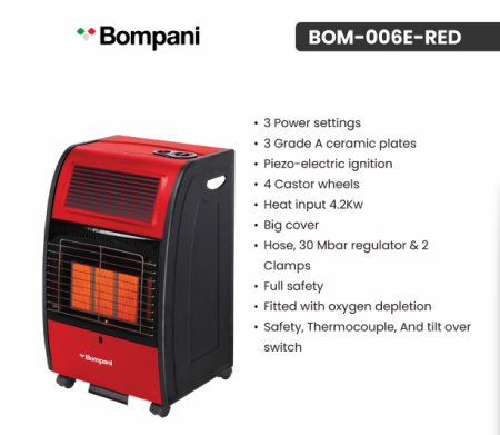 صوبة غاز 3 بلاطات BOMPANI